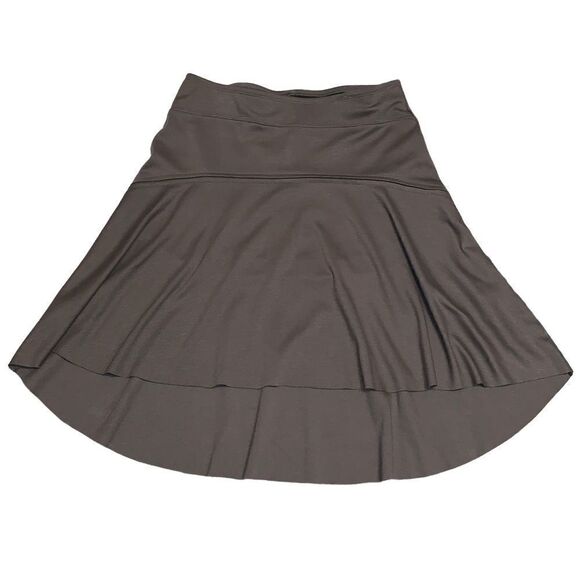 SIMPLY VERA brown asymmetrical a-line skirt XS - Picture 2 of 7